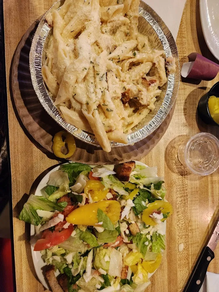 Chicken Alfredo and Tossed Salad